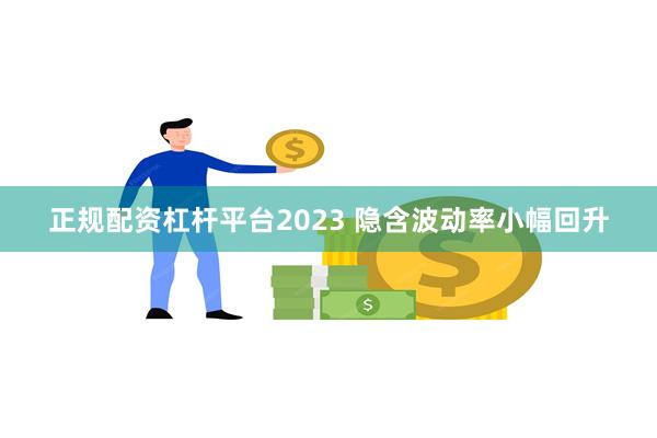 正规配资杠杆平台2023 隐含波动率小幅回升