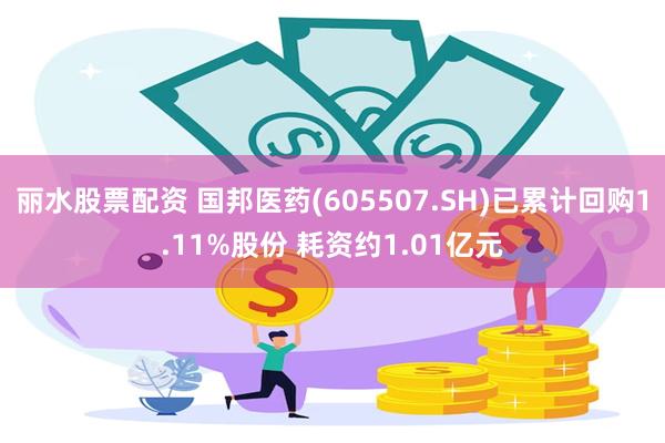 丽水股票配资 国邦医药(605507.SH)已累计回购1.11%股份 耗资约1.01亿元